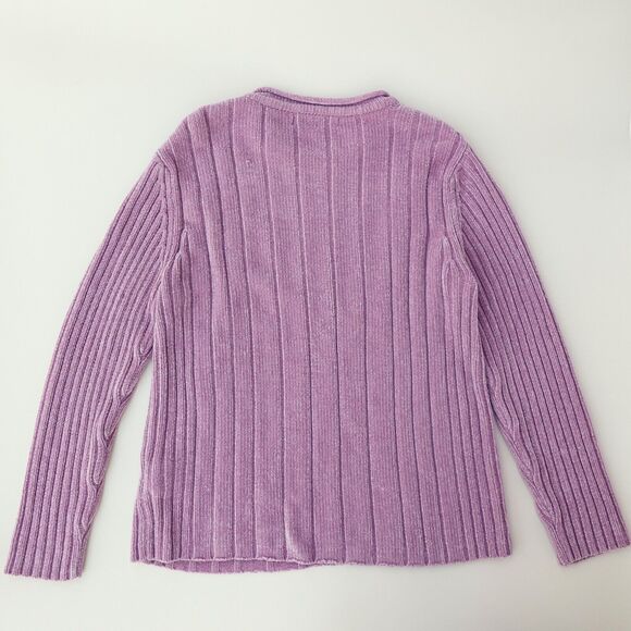 Essentials By Carolyn Taylor Sweater Women Small Light Pink Tight Knit Crew Neck - Picture 4 of 12